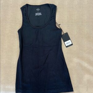 Black Fitted Sleeveless Tank Top